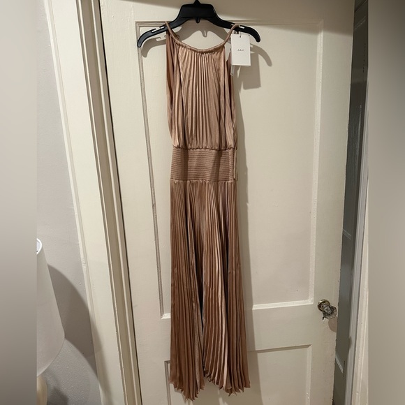 A.L.C Renzo II Sleeveless Pleated Midi Dress - Picture 7 of 8